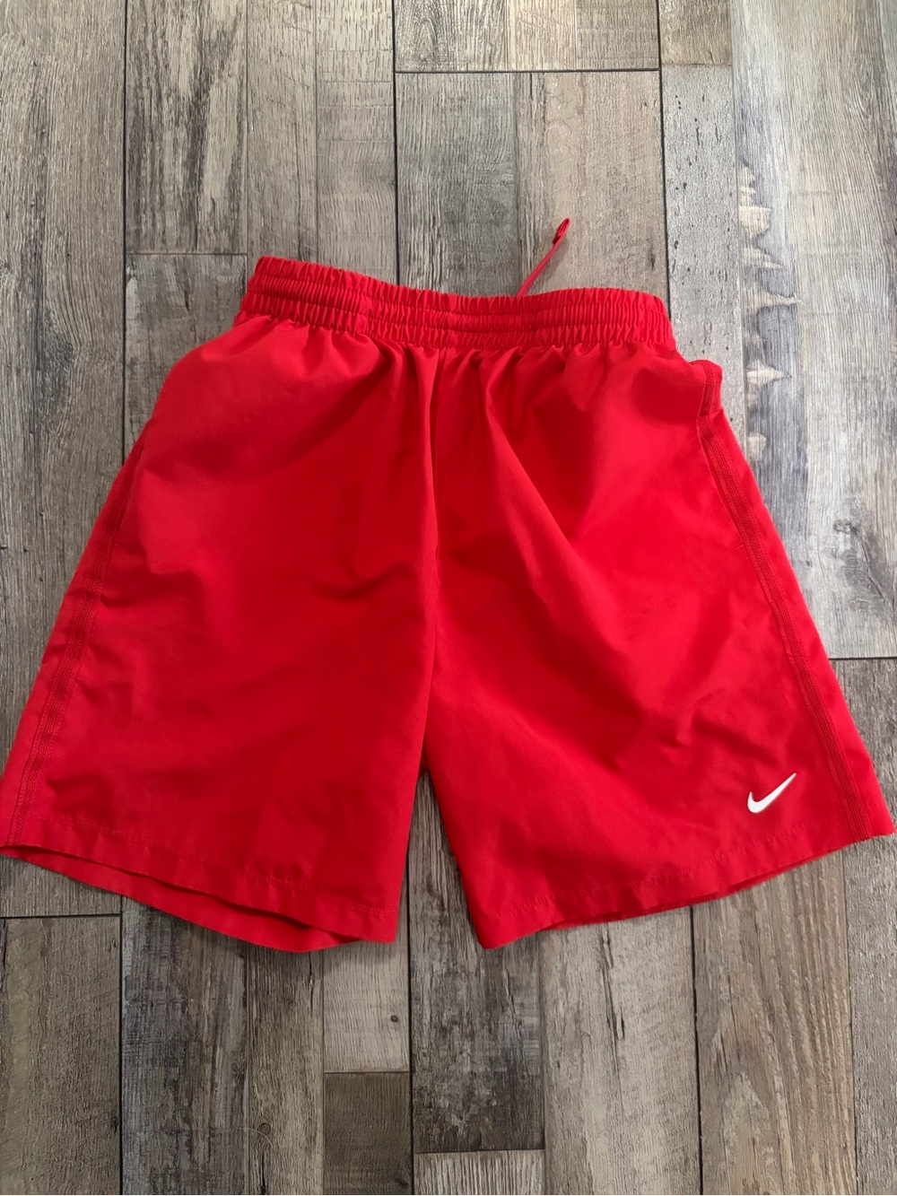 Boys Red Nike shorts